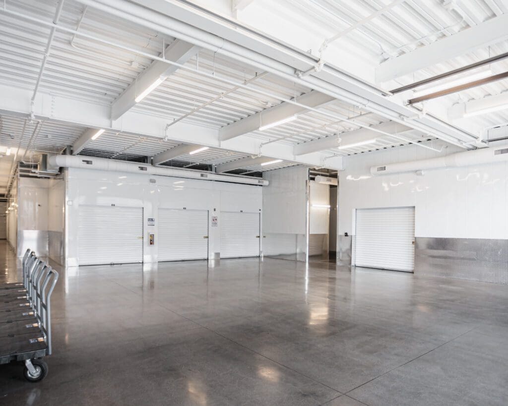 Photo of interior loading bay at Raintree and Pima Self Storage