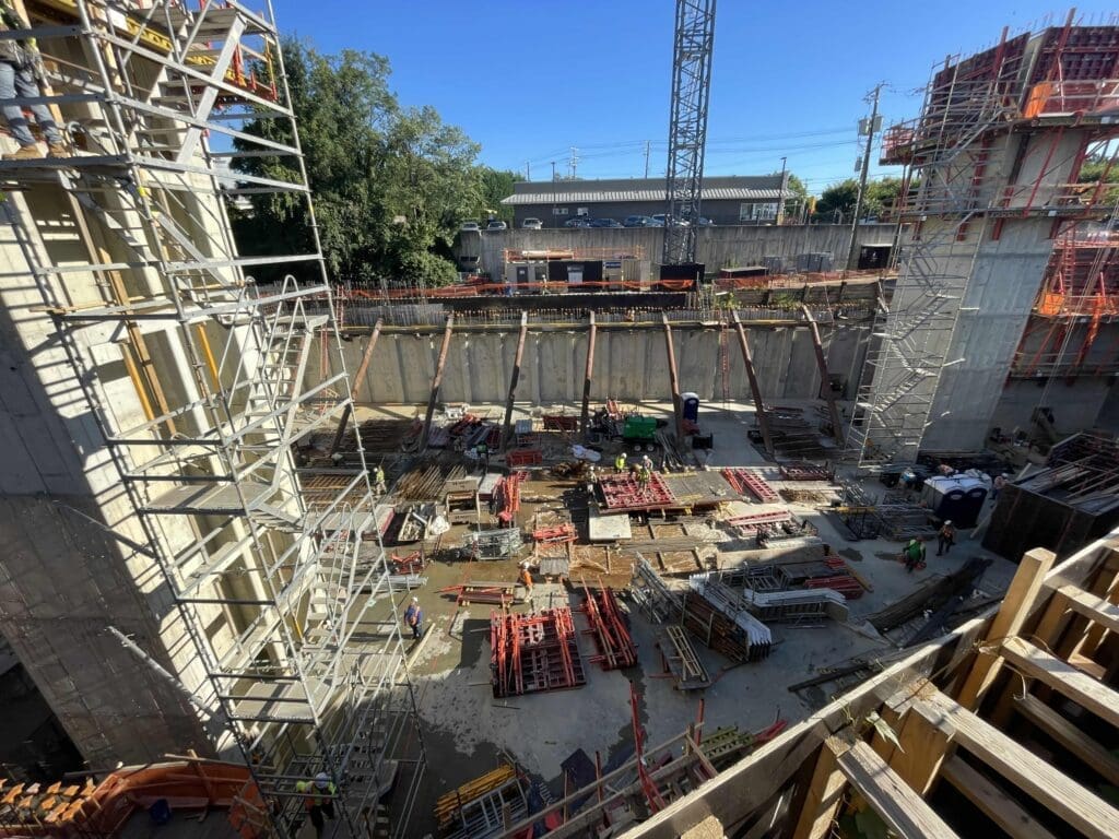 Photo of construction site at Bethesda Storage