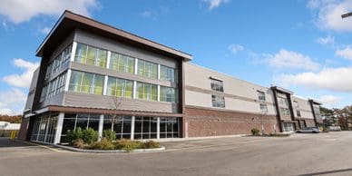 Toms River Self Storage rendering of the building exterior with brick accents