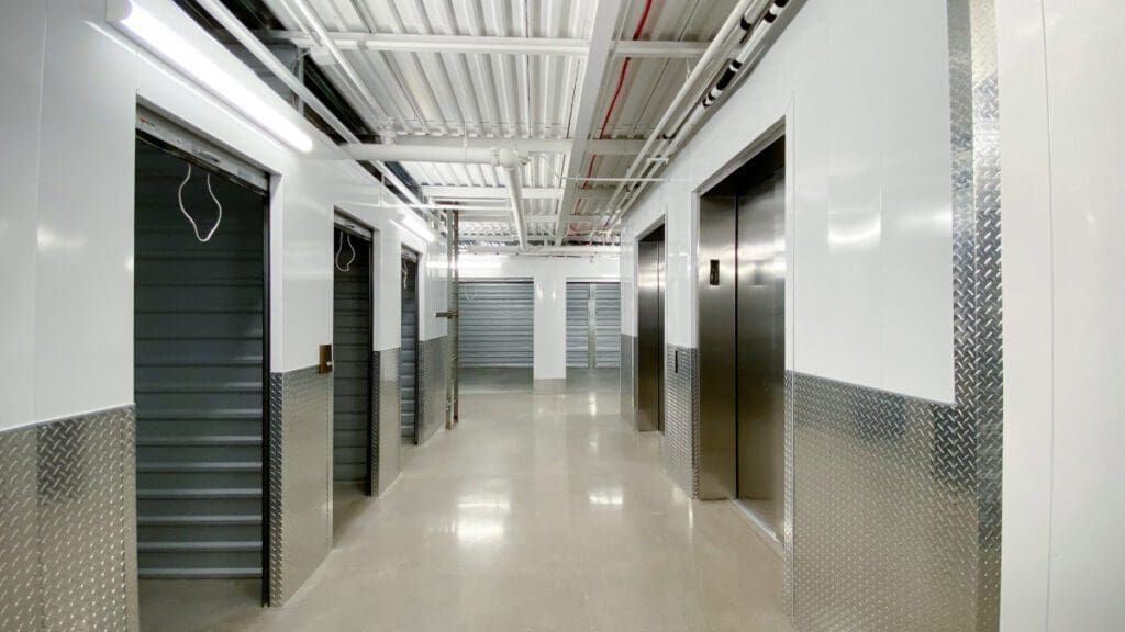 Clean hallway with access to elevators