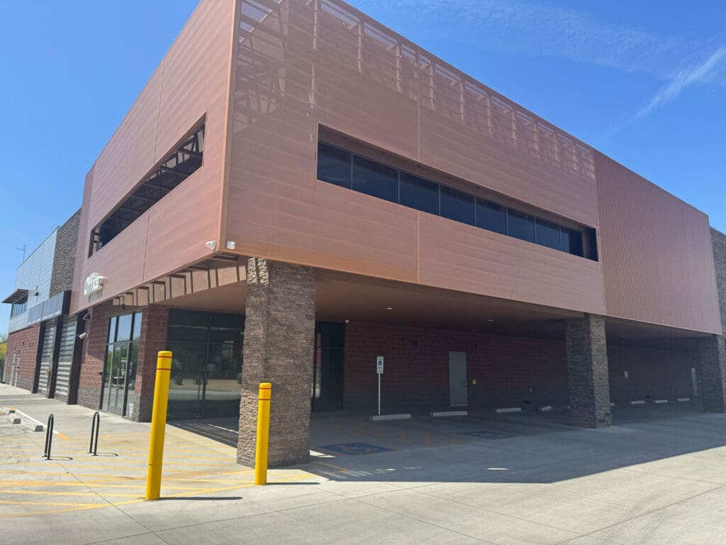 Image of a modern building with glass